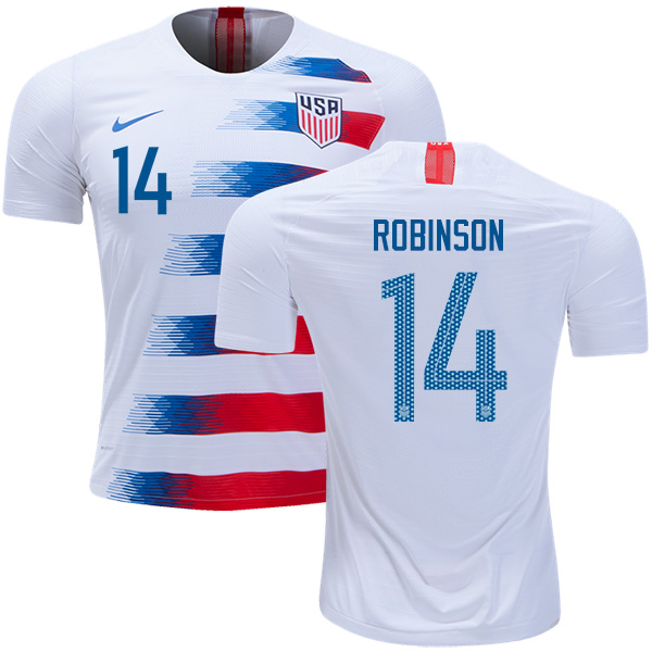 USA #14 Robinson Home Soccer Country Jersey - Click Image to Close